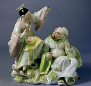 Derbygruppe, tidlig Blanche-periode, ca. 1750-54 (porselen)